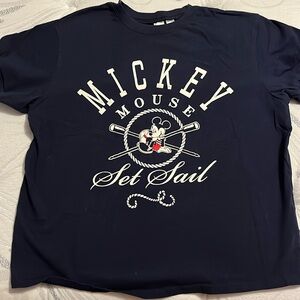 H&M Mickey Mouse Blue Shirt Size S